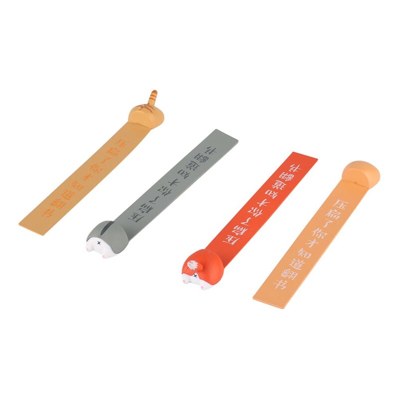 Semn de carte 3D creativ pentru fundul de animale din desene animate, noutate, câine, pisică, fund, semne de carte din PVC, copii, lectură, papetărie școlară, cadou amuzant pentru copii