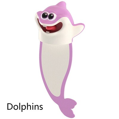 Semne de carte 3D Stereo cu desene animate drăguțe pentru animale marin, căluți de mare amuzanți, raze manta, delfin, meduze, marcator pentru cărți, rechizite școlare, cadou pentru copii