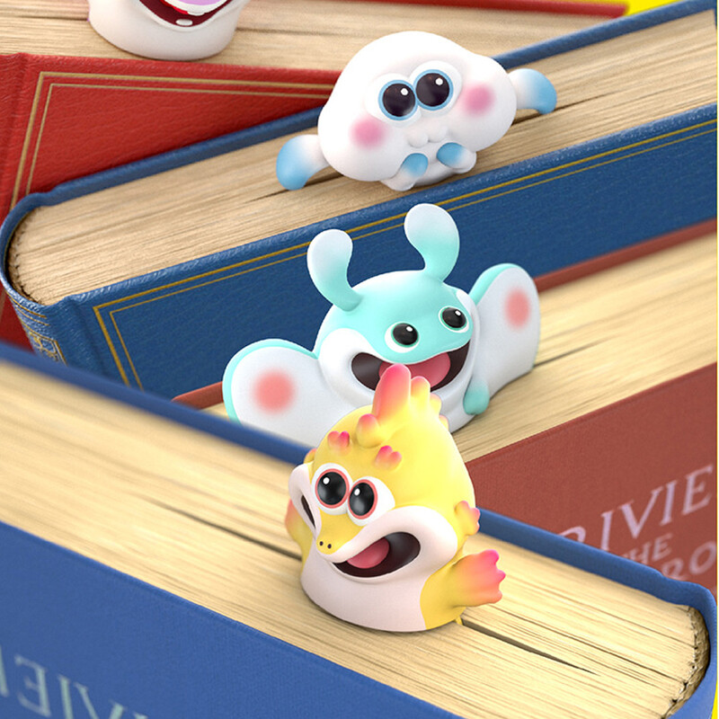 Semne de carte 3D Stereo cu desene animate drăguțe pentru animale marin, căluți de mare amuzanți, raze manta, delfin, meduze, marcator pentru cărți, rechizite școlare, cadou pentru copii