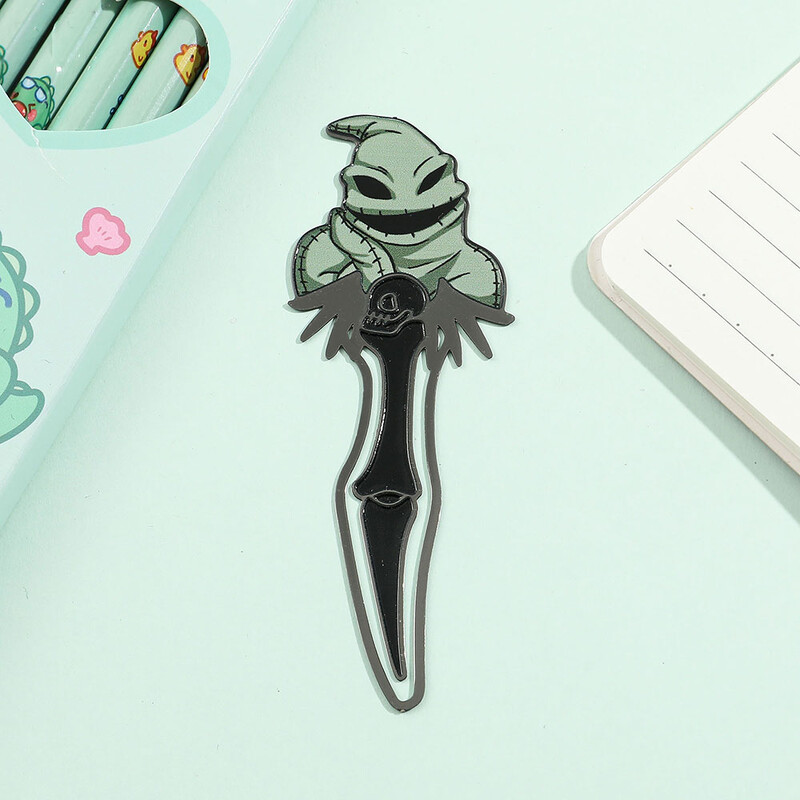 Anime Štedrý večer Záložky Fanúšikovia zbierajú papierové sponky Kovové záložky Darčekové kreslené knižné príslušenstvo pre milovníkov kníh Čitateľská fixka