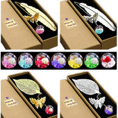 Anime metallist sulgedest järjehoidjad õpetajate tänukingitustele 2022. aasta ilusad kirjatarvete hulgimüük, odavad karbis järjehoidjad