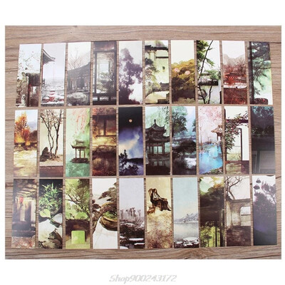 30 tk Hiina disainiga maalimiskaardid vanamoodsad karbis mälestustarbed Jy27 20 dropship paberist järjehoidjad