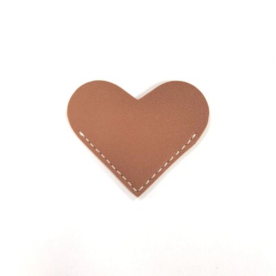 2 buc. Semn de carte din piele PU Semn de carte inimă mini-portabil Cadou inimă Semn de carte Dosar pentru colț Husă de protecție Rechizite școlare