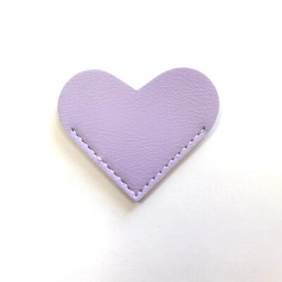 2 buc. Semn de carte din piele PU Semn de carte inimă mini-portabil Cadou inimă Semn de carte Dosar pentru colț Husă de protecție Rechizite școlare