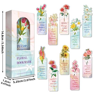 20 tk Naljakas laser lilleline järjehoidja kirjatarbed Isikupärastatud armsa kujuga lugemislehehoidja paber lugemiseks loomade raamatumarker lastele