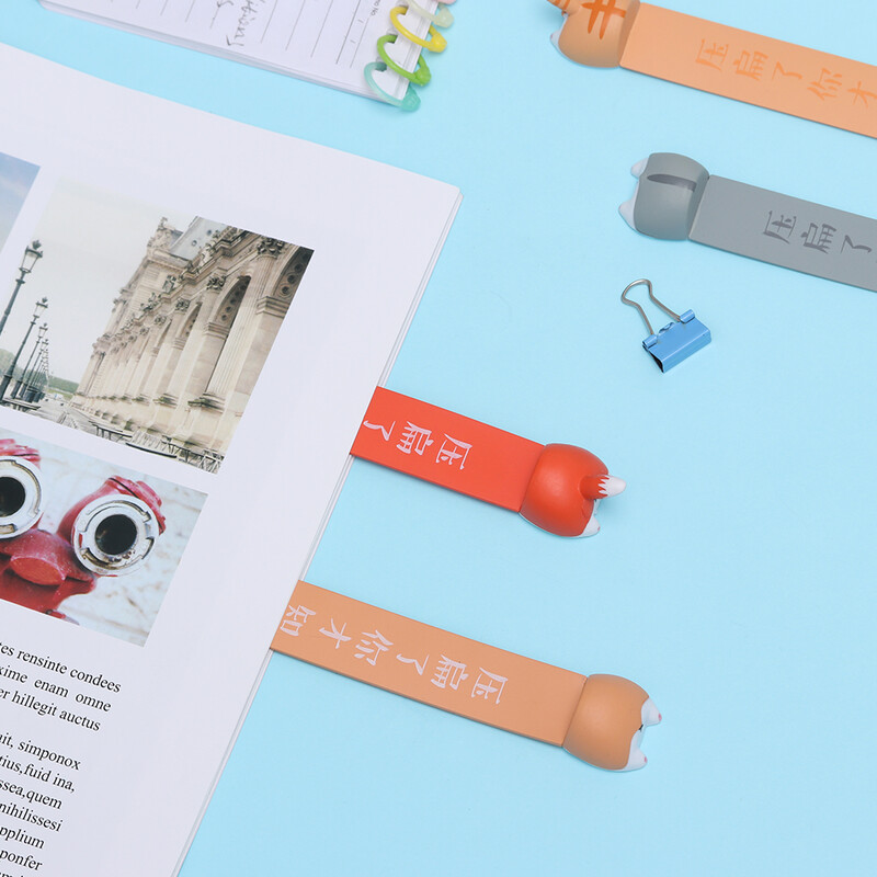 3D stereo Perse Järjehoidjad Multikad Loomade stiilis Kirjatarbed Koer DIY Lapsed Kirjatarbed Lugemine Uudsus Kingitus Käsiraamatu märgid