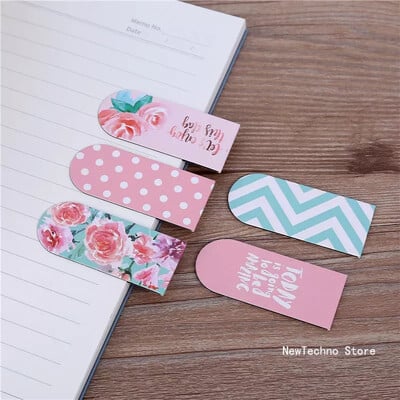 5τμχ Kawaii Cute Cartoon Animal Paradise Magnetic Bookmarks Bookmarker of Page School Supplies Office Korean Stationery