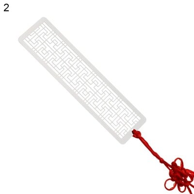 Metāla dobas grāmatzīmes ķīniešu stila sarkans mezgls radošs grāmatu klips Nerūsējošā tērauda lappuses Marka Kaligrāfija Glezniecība Bērni Dāvana