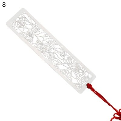 Metāla dobas grāmatzīmes ķīniešu stila sarkans mezgls radošs grāmatu klips Nerūsējošā tērauda lappuses Marka Kaligrāfija Glezniecība Bērni Dāvana