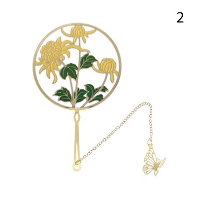 Metallist õõnes järjehoidja paabulinnuvärv messing Järjehoidja raamatuklamber Tutt Lehtede märkimine Hiina stiilis kooli kontoritarbed kingitus