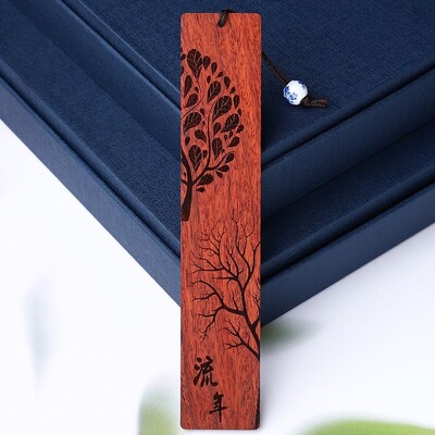 Hiina stiilis puidust järjehoidja retro nikerdamine mahagonist raamatumärk õpilase raamatuklamber Kontoritarbed Koolilapse kirjatarbed