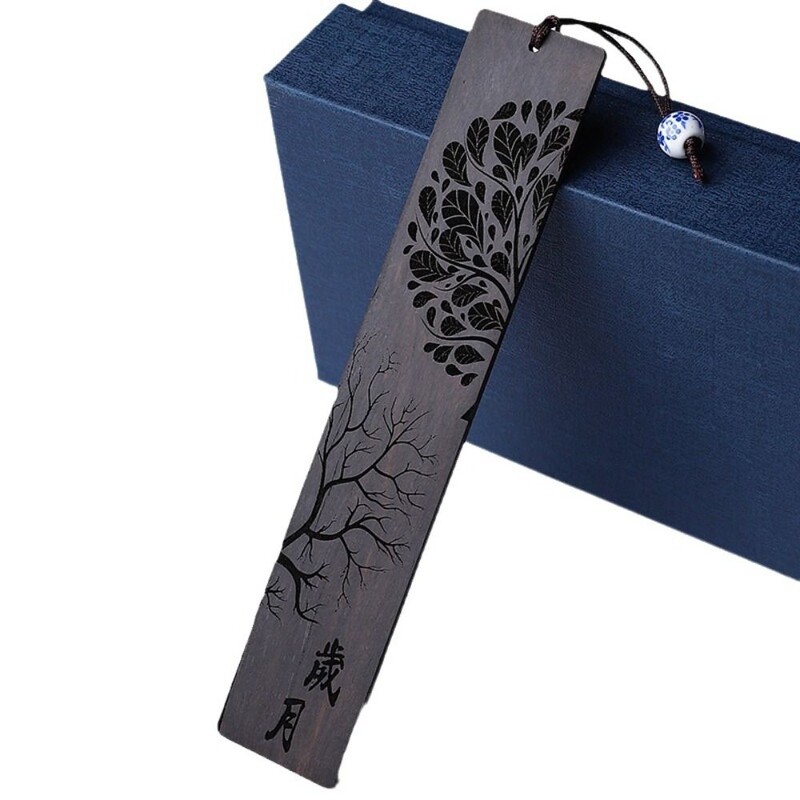 Hiina stiilis puidust järjehoidja retro nikerdamine mahagonist raamatumärk õpilase raamatuklamber Kontoritarbed Koolilapse kirjatarbed