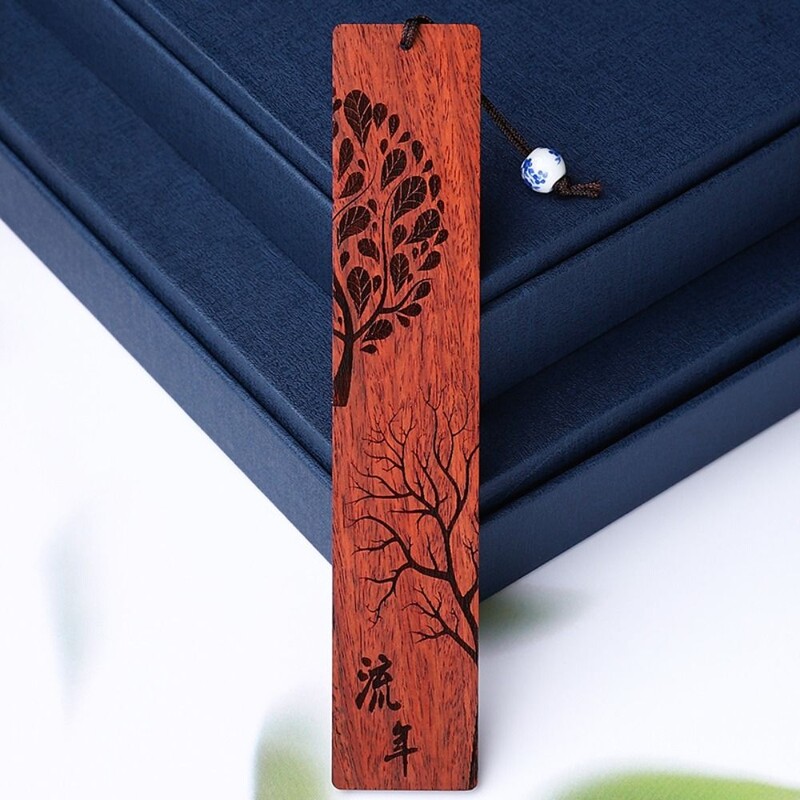 Hiina stiilis puidust järjehoidja retro nikerdamine mahagonist raamatumärk õpilase raamatuklamber Kontoritarbed Koolilapse kirjatarbed
