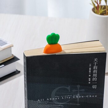 Kawaii Cartoon Carrot Bookmark for Student Βιβλιοθήκη Βιβλιοδετικό Ευρετήριο Divider Reader Χαρτικά Σχολικά είδη γραφείου