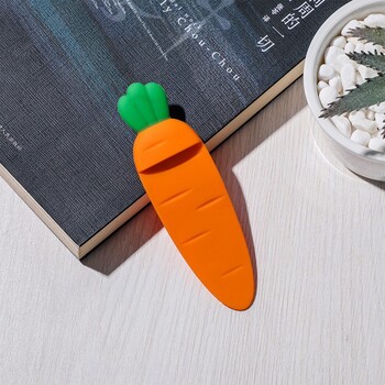 Kawaii Cartoon Carrot Bookmark for Student Βιβλιοθήκη Βιβλιοδετικό Ευρετήριο Divider Reader Χαρτικά Σχολικά είδη γραφείου