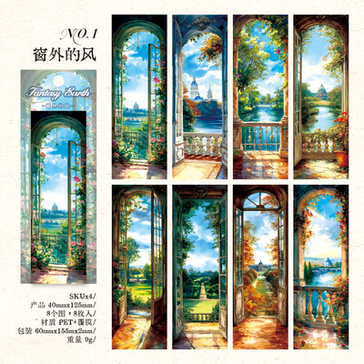 Yoofun 8 kom/lot Kreativne knjižne oznake Fantasy Earth Card Papir Diy Dekorativni materijal Oznake za knjige Studenti Prijatelji Poklon