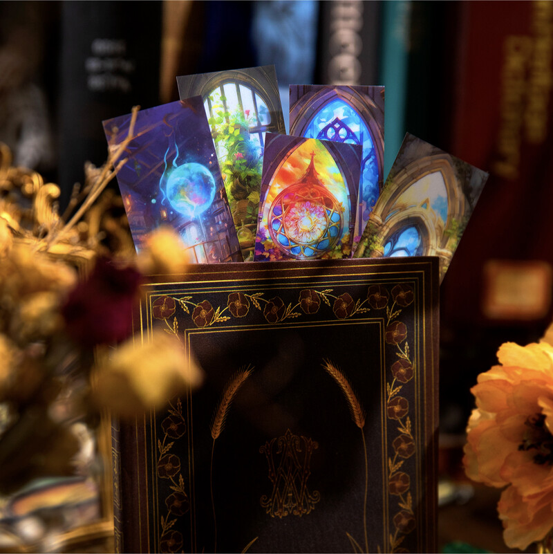 Yoofun 8 kom/lot Kreativne knjižne oznake Fantasy Earth Card Papir Diy Dekorativni materijal Oznake za knjige Studenti Prijatelji Poklon