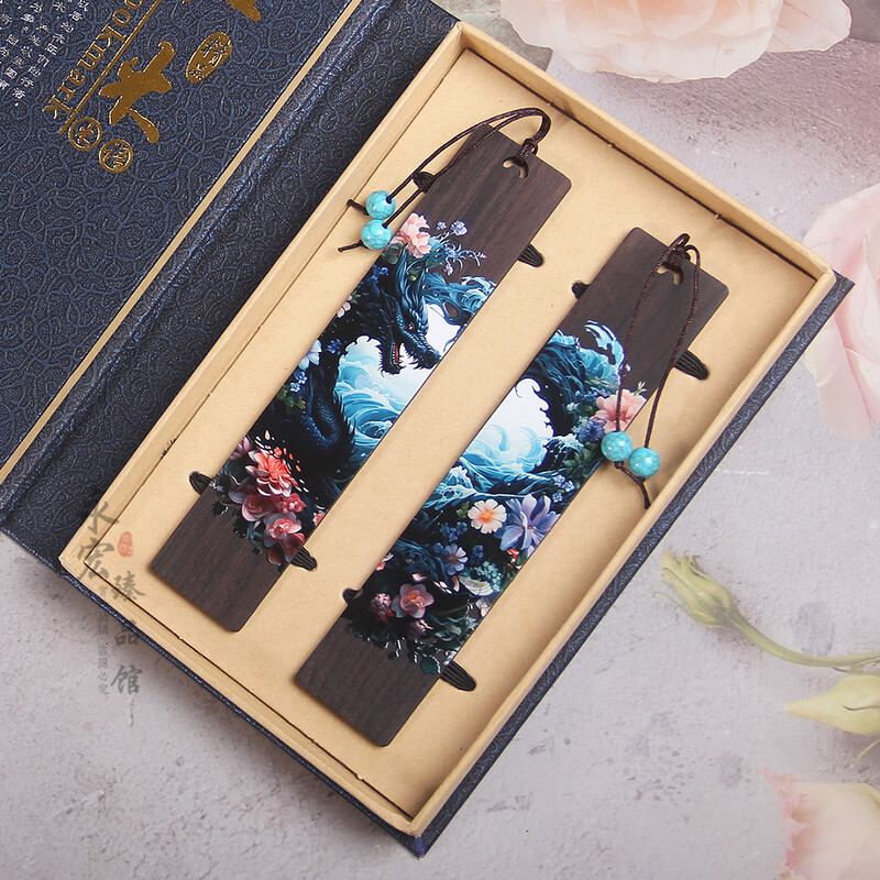 Рисувано мастило и измиване Антични Годината на Loong Отметки Китайски стил Xiao Long Творчески подаръци Културни творчески консумативи