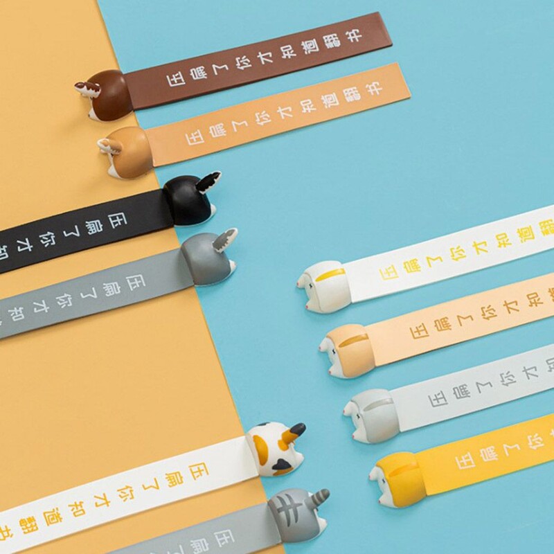 Noi pisici câine bricolaj rechizite școlare desene animate stil animal fund semne de carte marcatoare de cărți
