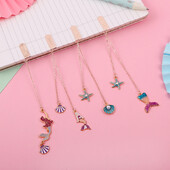 Ellen Brook 1 бр. Карикатура Русалка Училищни офис консумативи Подаръчни отметки Сладък Kawaii Забавни канцеларски материали