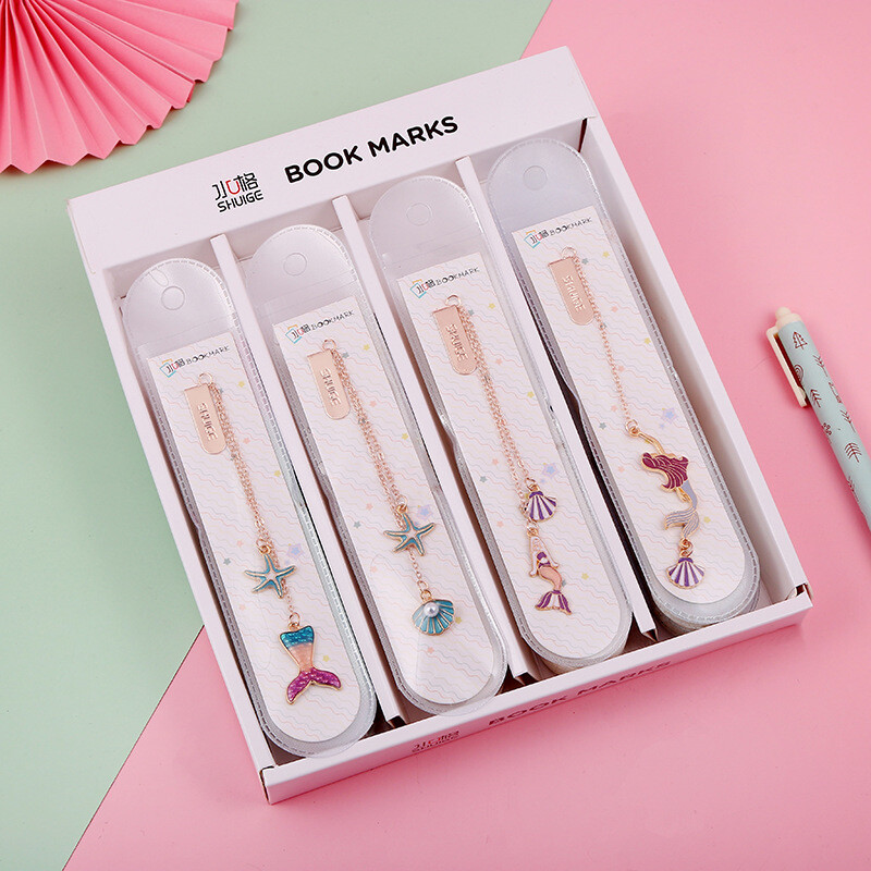 Ellen Brook 1 бр. Карикатура Русалка Училищни офис консумативи Подаръчни отметки Сладък Kawaii Забавни канцеларски материали