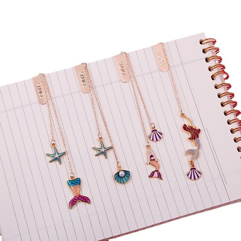 Ellen Brook 1 бр. Карикатура Русалка Училищни офис консумативи Подаръчни отметки Сладък Kawaii Забавни канцеларски материали