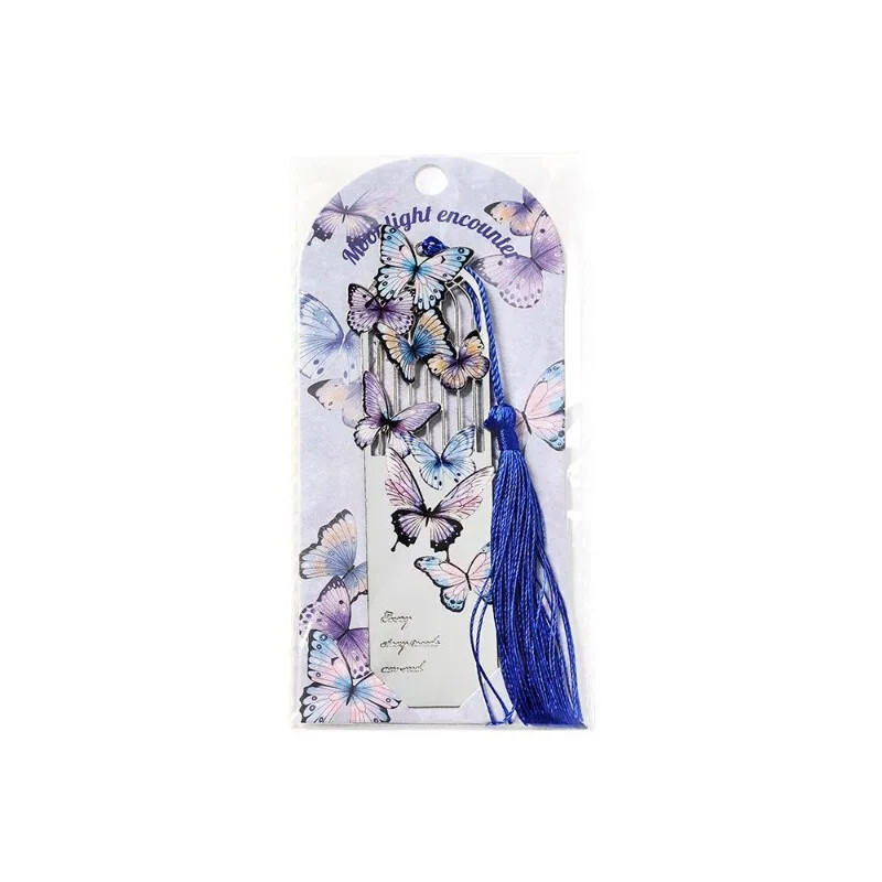 1-osaline esteetiline liblikas järjehoidja raamatu metallist retro järjehoidja tutiga õpilasele armas järjehoidja õpetaja sõbra kingitus