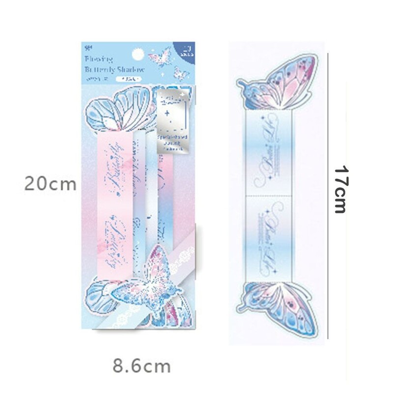 10Pcs/Pack Butterfly Design Oznaka Oznaka Stranica za čitanje Isječak Paginacije Oznaka Oznaka stranice knjige Uredski školski pribor