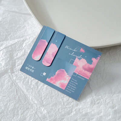 2tk/komplekt Fantaasiapilved Päike Kuu Magnetjärjehoidjad Õpilaste Raamatulehehoidja Lugemisesemed Korea kirjatarbed Kontoritarbed