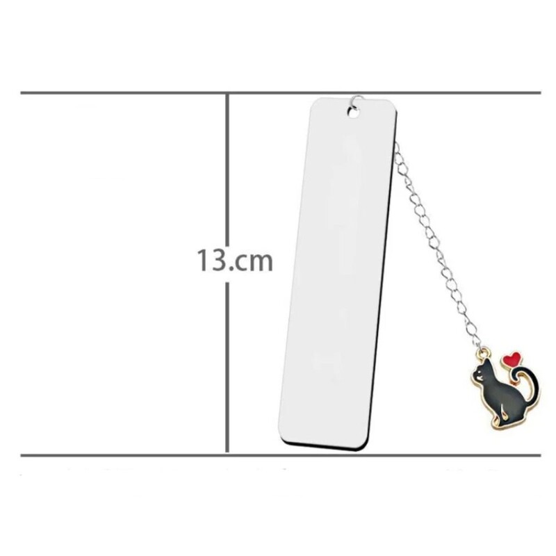 Multikas metallist järjehoidja roostevabast terasest kirjaga järjehoidjad raamatute jaoks Pika ketiga kassi ripats Õpilaskirjatarbed Tüdrukute koolitarbed