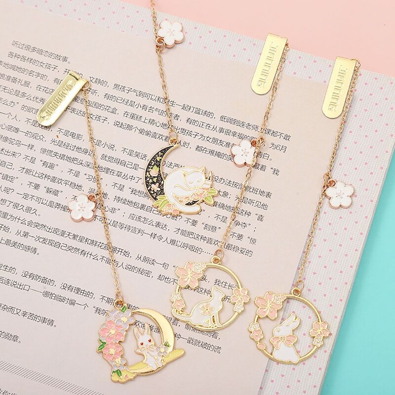 1 tk armas jänes järjehoidja metallist õõnes raamatulehe lehekülgedel peen raamatuklamber kaasaskantav raamatulehe marker