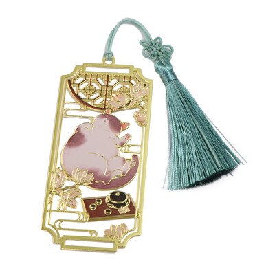 Õõneskassi järjehoidja Lilled Tutid Metallist lugemine Järjehoidja Hiina stiil mood Hiina stiil Järjehoidjad Tudengite kirjatarbed