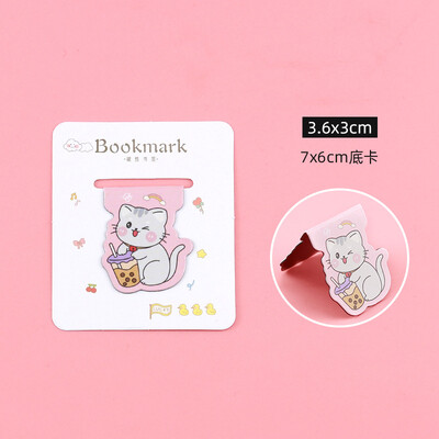 1 gab Karikatūras magnētiskās grāmatzīmes Mīlīgs lācis trusis kaķis Magnēts grāmatu marķieris Kawaii dāvana lasīšanai biroja skolai