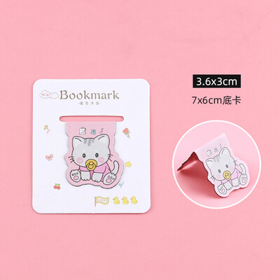 1 gab Karikatūras magnētiskās grāmatzīmes Mīlīgs lācis trusis kaķis Magnēts grāmatu marķieris Kawaii dāvana lasīšanai biroja skolai