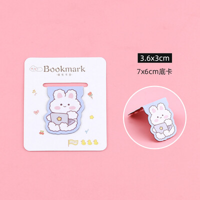1 gab Karikatūras magnētiskās grāmatzīmes Mīlīgs lācis trusis kaķis Magnēts grāmatu marķieris Kawaii dāvana lasīšanai biroja skolai