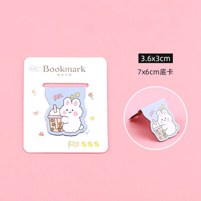 1 gab Karikatūras magnētiskās grāmatzīmes Mīlīgs lācis trusis kaķis Magnēts grāmatu marķieris Kawaii dāvana lasīšanai biroja skolai