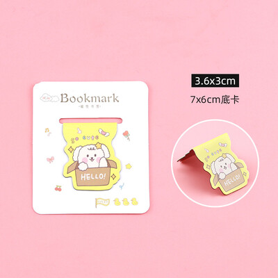 1 gab Karikatūras magnētiskās grāmatzīmes Mīlīgs lācis trusis kaķis Magnēts grāmatu marķieris Kawaii dāvana lasīšanai biroja skolai