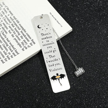 Black Dragon Bookmark Отметки от неръждаем метал Подарък за мъже Колекция канцеларски материали Ученически пособия за любителите на книги за учители