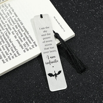 Black Dragon Book Mark από ανοξείδωτο μέταλλο σελιδοδείκτες Δώρο για άνδρες Συλλογή γραφικής ύλης Σχολικά είδη για τους λάτρεις του βιβλίου δασκάλων