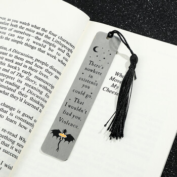 Black Dragon Bookmark Отметки от неръждаем метал Подарък за мъже Колекция канцеларски материали Ученически пособия за любителите на книги за учители