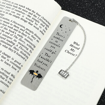 Black Dragon Bookmark Отметки от неръждаем метал Подарък за мъже Колекция канцеларски материали Ученически пособия за любителите на книги за учители