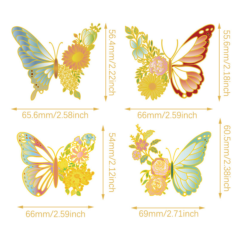 1 tk Hiina stiilis metallist liblikas lillega järjehoidjad peenelt õõnsad ripatsidega raamatuklambrid õpilastele lugemistööriista koolitarbed