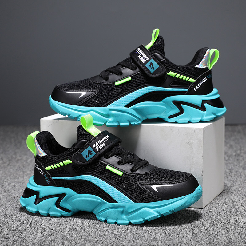 Laste vabaaja roosad tüdrukute kingad hingavad võrgust tossud suvised üliõpilaste lapsed poistele spordijalatsid