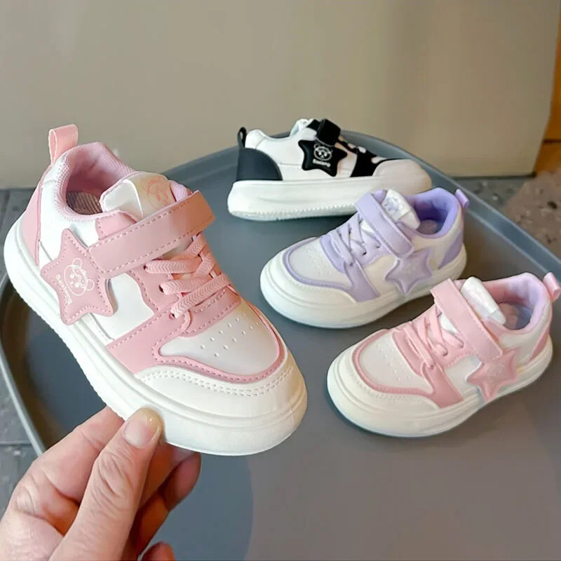 Djevojčice Four Seasons Ležerna obuća Dječja sportska obuća za daske Korejske višeslojne trendi moderne tenisice za trčanje Meke protiv klizanja