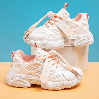 Пролетна мода 2022 г. Детски маратонки със стрази Блестящи детски спортове за свободното време на открито Бели обувки Червени детски обувки за момичета за малко дете