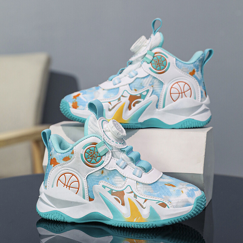 Uued võrkkangast hingavad pöörlevad pandlad trendikad noorte uued spordijalatsid lastele, võrkkangast hingavad, libisemisvastased ja kulumiskindlad