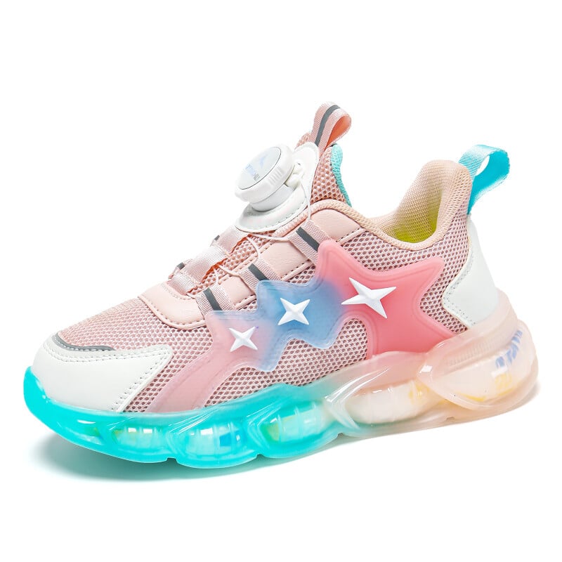 Luksusa bērnu apavi Meiteņu kedas Modes Bērnu Ikdienas čības Tīkla elpojošs Atlētisks sporta teniss zēniem Skriešanas apavi