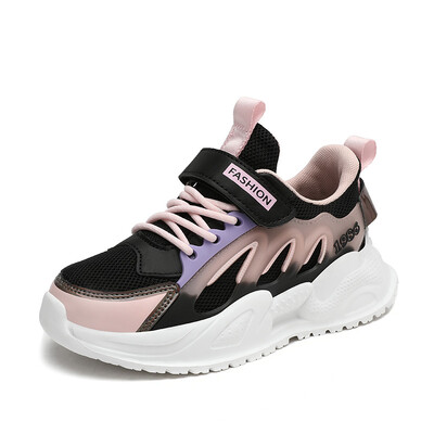 Tüdrukute õhuvõrguga tossud hingavad suvised laste kõndimisvõimalused vabaaja sportlikud jooksuvalgustid teismeliste pehmed lastejalatsid