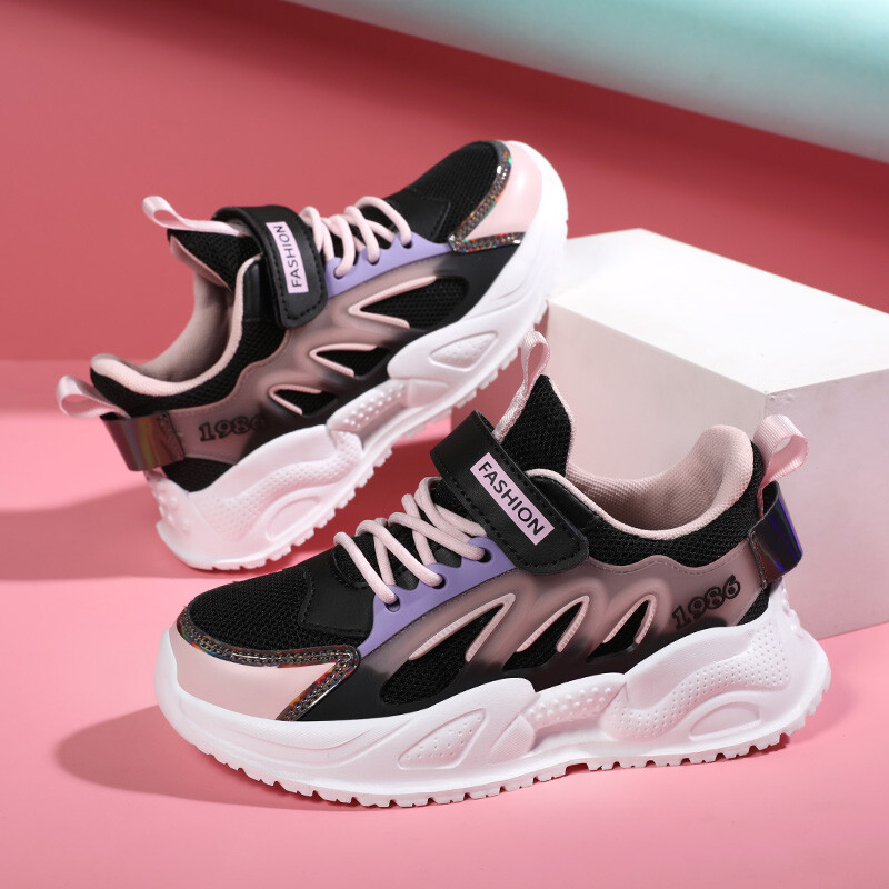 Tüdrukute õhuvõrguga tossud hingavad suvised laste kõndimisvõimalused vabaaja sportlikud jooksuvalgustid teismeliste pehmed lastejalatsid