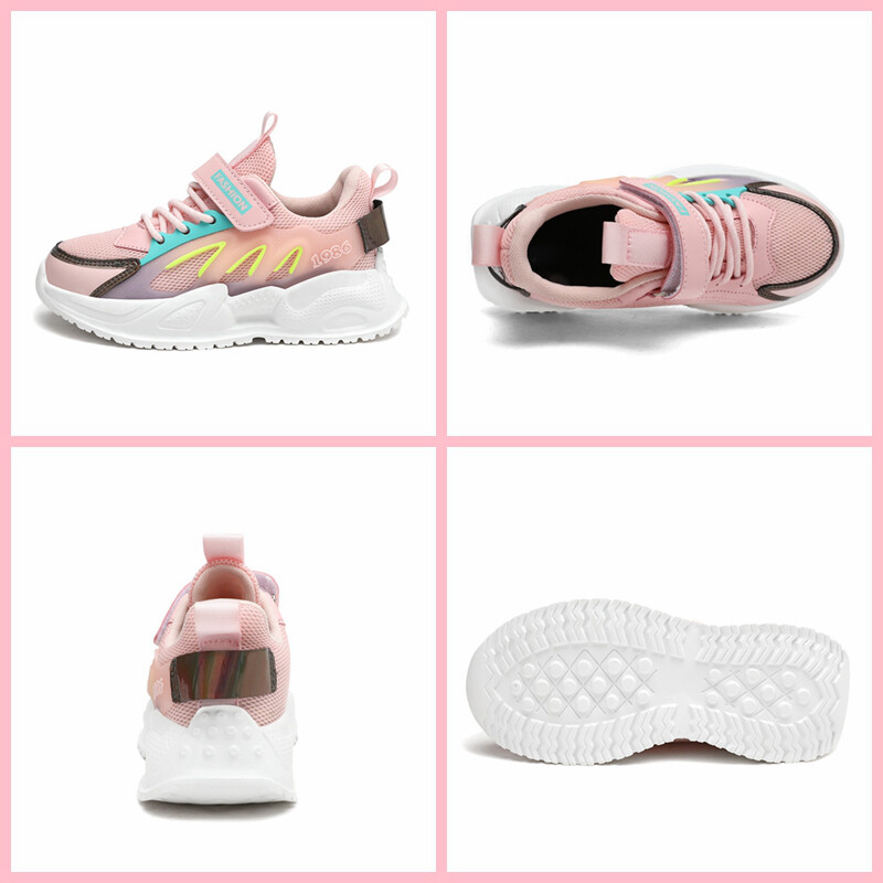 Tüdrukute õhuvõrguga tossud hingavad suvised laste kõndimisvõimalused vabaaja sportlikud jooksuvalgustid teismeliste pehmed lastejalatsid